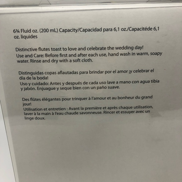 Wilton Set of 2 Toasting Glasses Flutes Champagne - Picture 5 of 6